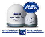 KVH TracPhone e TracVision combinação premiada da marca